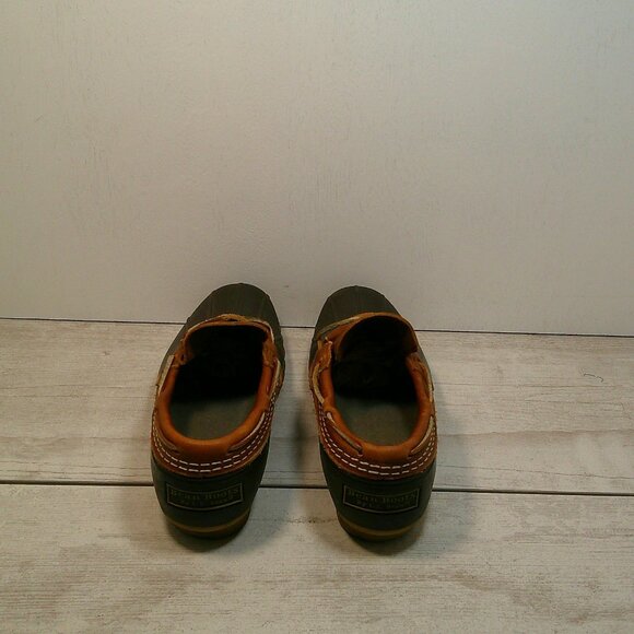 Women's Bean Boots, Rubber Mocs Tan Leather, Brown Boot Size 6.5 - Picture 5 of 6